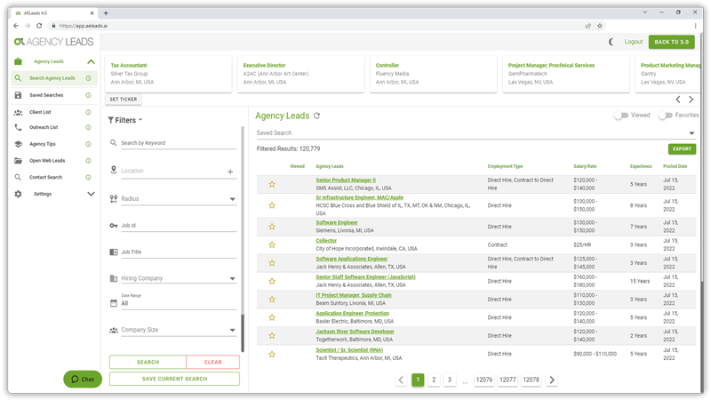 Agency Leads generating platform